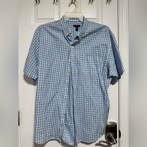 Blue Plaid, 2XL , Men’s button down top